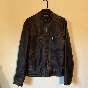 Kenneth Cole Reaction Faux leather jacket size Medium
